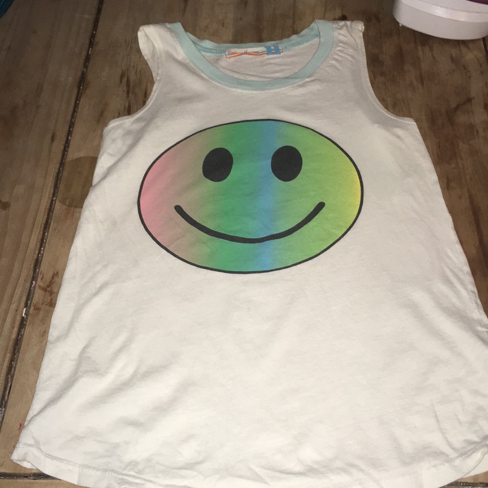 Smiley girls sleeveless tee